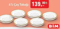 COLORİNA 6'LI ÇAY TABAĞI